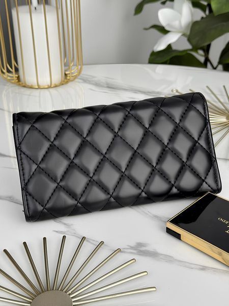 Гаманець Chanel великий подвійний Шанель жіночий коричневий 3321904 фото